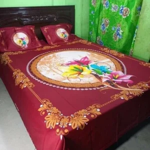 Premium Quality 100% Cotton Panel Bed Sheet