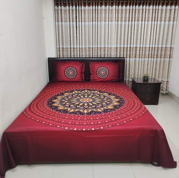 Premium Quality 100% Cotton Panel Bed Sheet