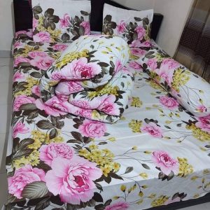 Premium Quality Twill Cotton Comforter 5 Pcs Set