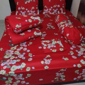 Premium Quality Twill Cotton Comforter 5 Pcs Set