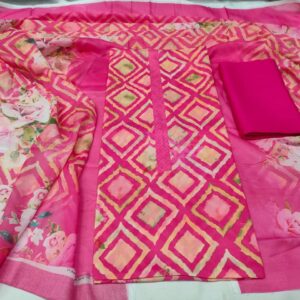 Unstitch Cotton Three Piece