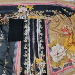 Unstitch 100% Cotton Three Piece