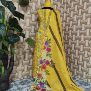 Unstitch Cotton Three Piece