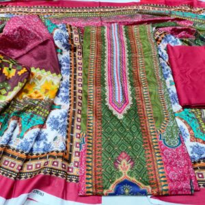 Unstitch Cotton Three Piece