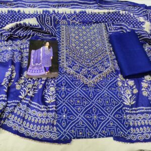 Unstitch Cotton Three Piece