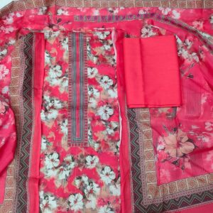 Unstitch Cotton Three Piece