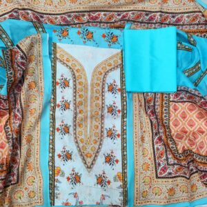 Unstitch Cotton Three Piece