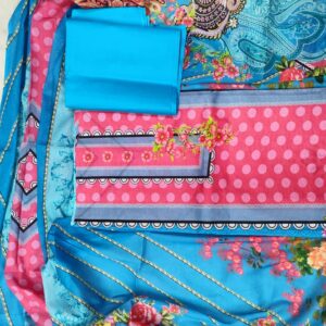 Unstitch Cotton Three Piece